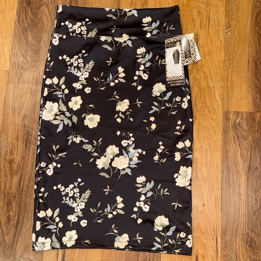 Soho Lady Women’s Body Slimming Midi Skirt (2 Skirts)(Size: Large)(NWT) - Picture 2 of 14